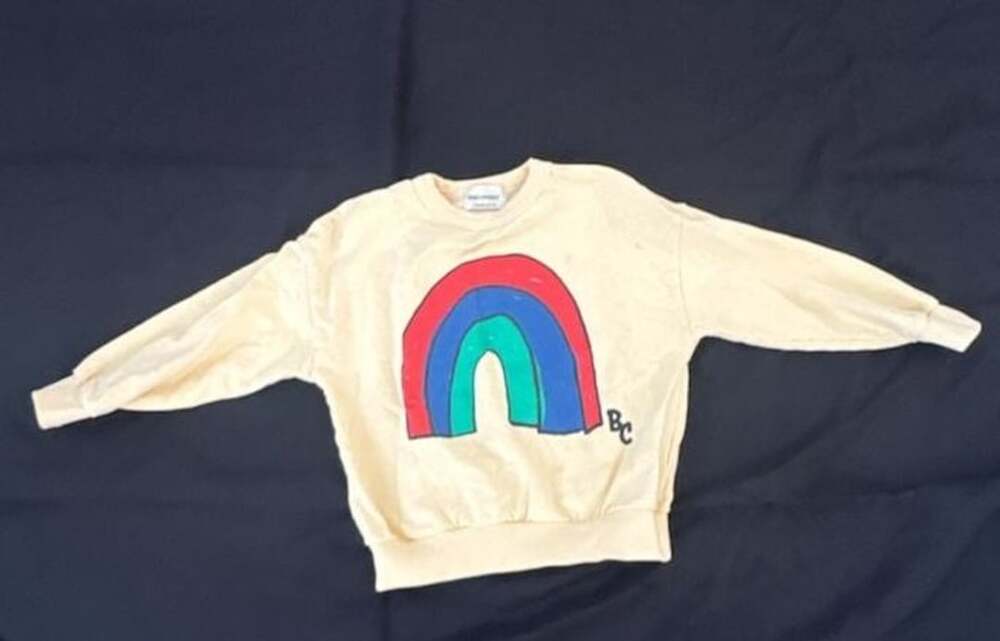Bobo Choses Yellow Rainbow Graphic Sweatshirt 6-7 years.